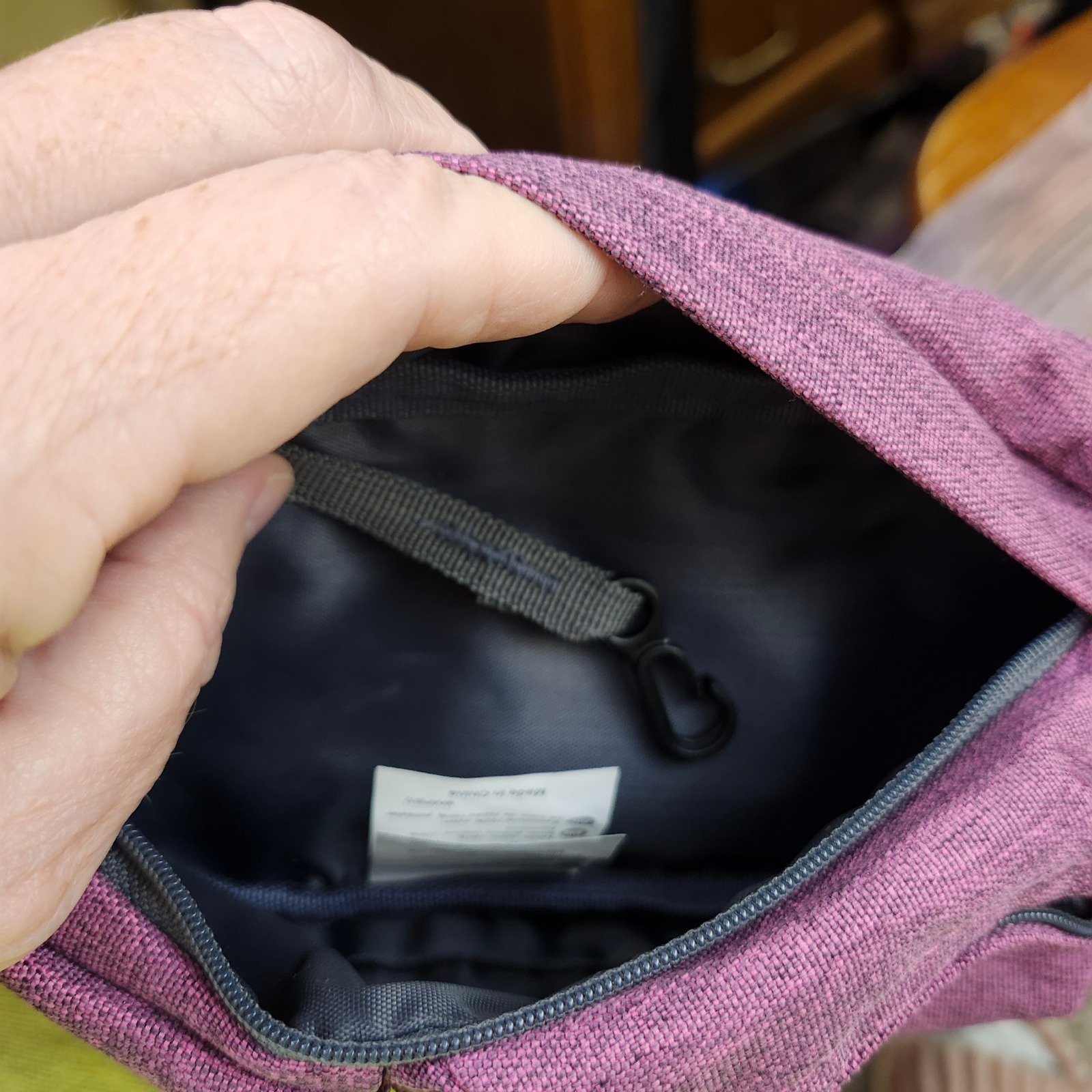 Waterfly Fanny Pack Heather Purple Nylon Waist Bag Nwt Adjustable Travel Hiking — image 7 of 8